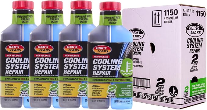 Bar's Leaks High Mileage Cooling System Repair - 16.9 oz. (Pack of 4),1150-4PK