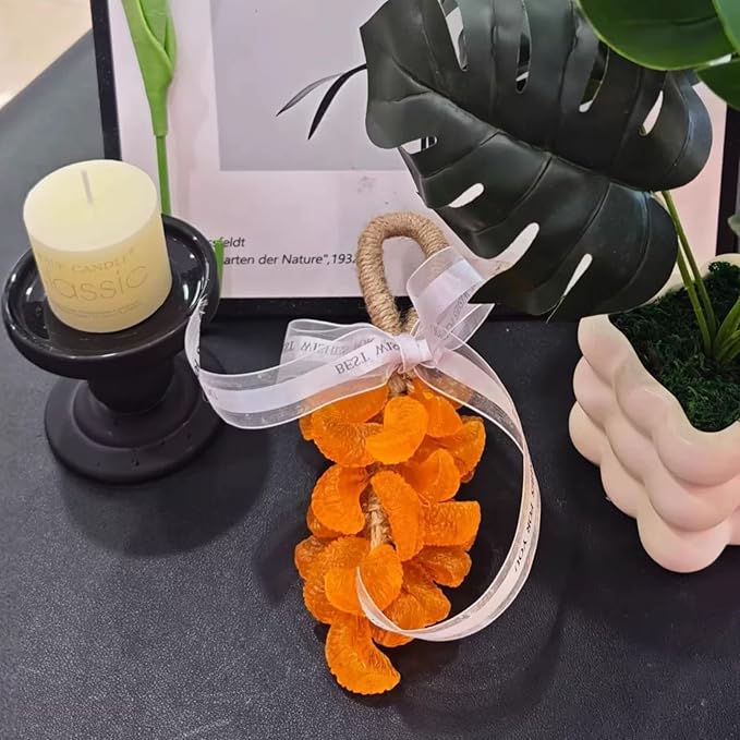 DIY Soap Making Kit, Silicone Orange Soap Molds with Hemp Cord, for Homemade Craft Soap Mold, Exquisite Soap Making Molds for Gift (Without Soap)