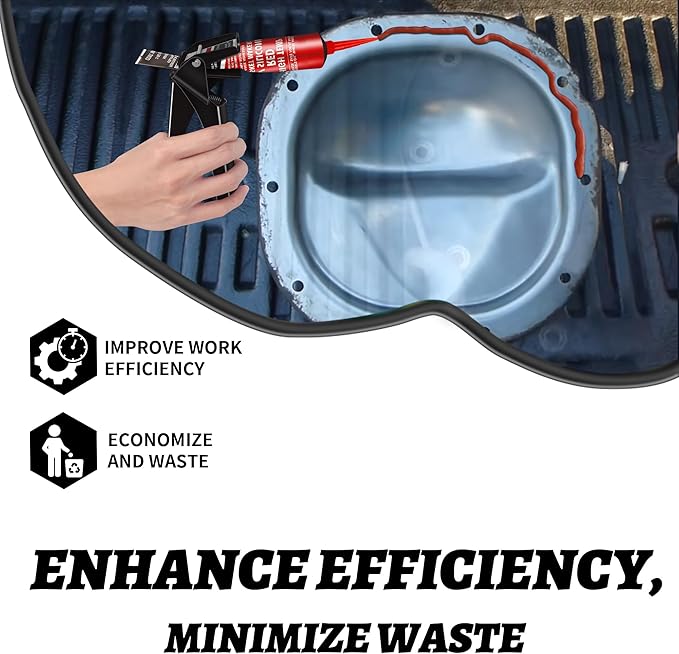 TYUJIGINE Tube Extrusion Tool - Efficient RTV and Silicone Dispenser that maximizes The use of All Material in The Tube and Prevents Material Waste(Black)