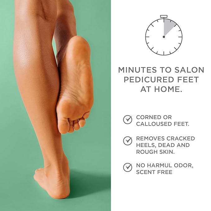 Lee Beauty Professional Callus Remover for Feet - Peppermint, Powerful Formulation - Extra Strength Gel, Home Pedicure Foot Spa Results - Cracked & Dead Dry Skin Supplies - 8 Ounce