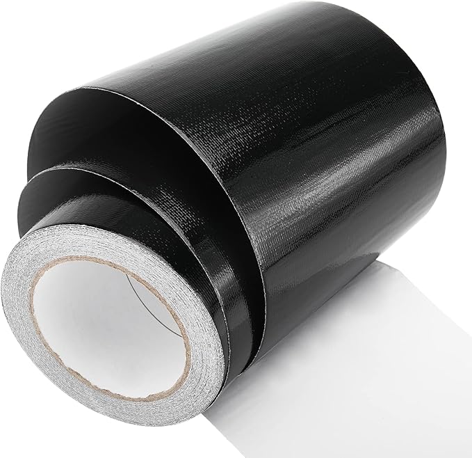 RealPlus 6" x 50' RV Underbelly Tape Waterproof Belly Tape with Permanent Sealing Adhesive for Camper Travel Trailer Mobile Home, Tear Repair Patch