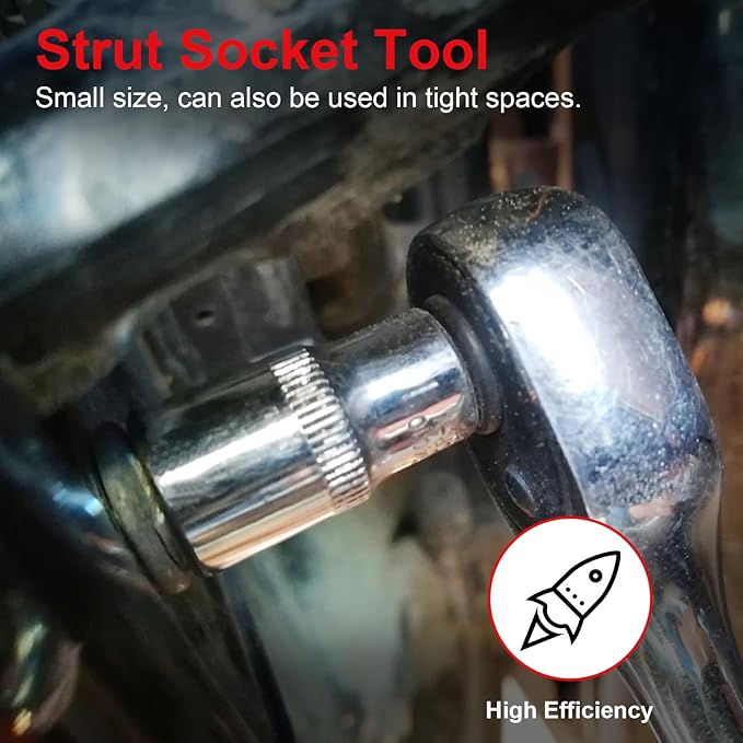 Clatoon Strut Spreader Tool, Universal Steering Suspension Strut Knuckle Spreader Tool 5-11 mm, Suspension Strut Spreader Socket Tools for Most Vehicles