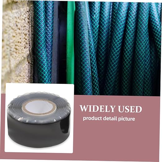 2pcs Waterproof PVC Hose Repair Tape Self Fusing Rubber Sealing Tape for Plumbing Leak Fixing Heavy Duty Leak Repair for Water Pipes and Hoses