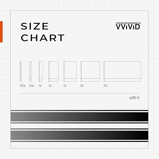 VViViD Gloss Silver Chrome Air-Release Vinyl Adhesive Tape Roll (1/4 Inch x 30ft)