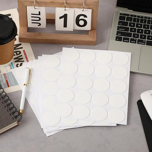 JANYUN 140 Pcs Sticky Dots ,40mm Putty Clear Double Sided Tape for Crafts | Sticky Tack Points Tape for School Office,Heavy Duty No Trace Adhesive Mounting Tape for Removable Balloons Stickers