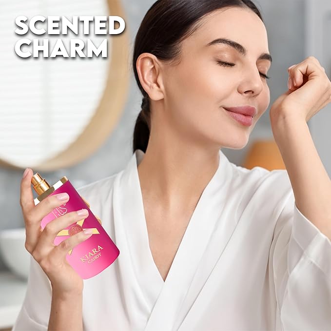 Women's Perfume Set - 2 Pack Eau de Parfum Spray 3.4 Oz Each | Floral Jasmine & Sweet Vanilla with Bergamot & Woody Notes | Long Lasting Original Scent Gift Set for Women (MilaWR&Ka Candy)