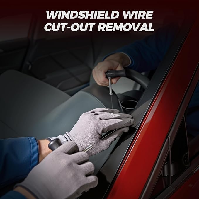 BILITOOLS 7-Piece Windshield Removal Tool Kit for Classic Vintage Car Windscreen Remover Set
