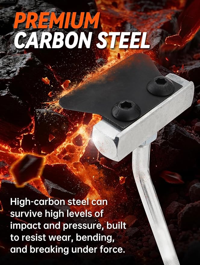 Oil Pan Separator Tool with Replacement Blade, Angled Handle Car Engine Gasket Remover, Auto Transmissions RTV Sealant Scraper, Universal Vehicles Maintenance and Repair Tool