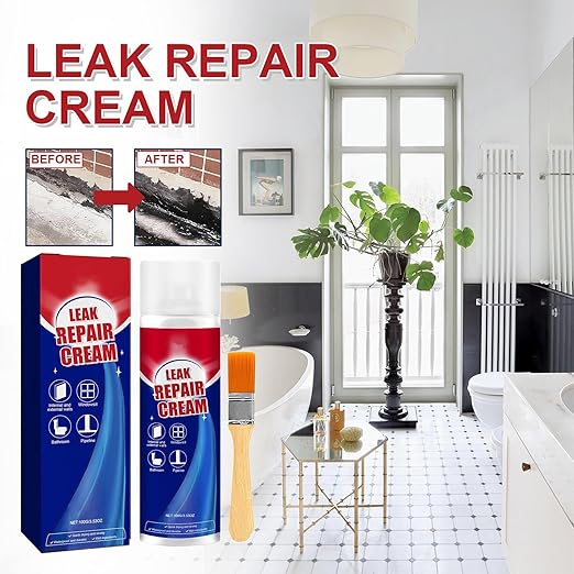 Roof Sealant Liquid, Wall Roof Leak Repair Coating Long-Lasting Gap Filler Sealant for Gutter, Window Frame, Tile, Concrete, Outdoor Waterproofing Accessories