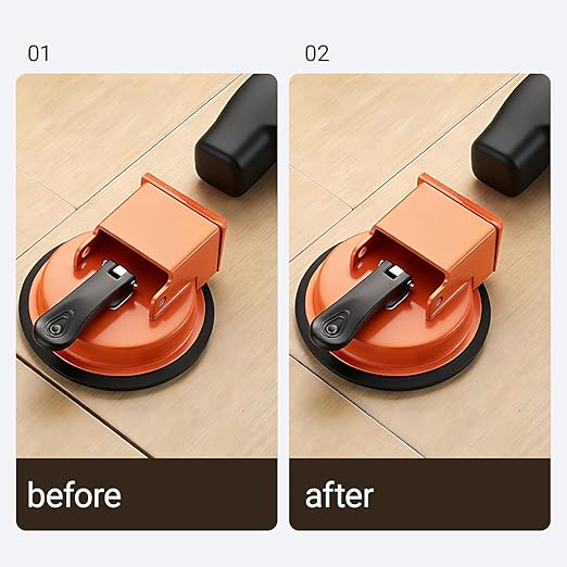 Floor Gap Fixer Tool, Heavy Duty Laminate Floor Gap Fixer Suction Cup Repair Tool, Laminate Flooring Suction Cup Tools for Gaps, Vinyl Floor-Gap Repair Tools for Laminate, Wood, Tile, Vinyl Floor (F)