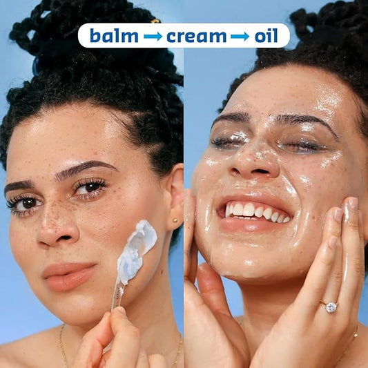 belif Aqua Bomb Cleansing Balm Makeup Remover, Hydrate & Deep Cleanse in 1 Step, Melt Away Makeup & SPF, Balm to Oil Cleanser Formula, No Oily Residue, Korean Skin Care (3.3 fl.oz., New Formula)