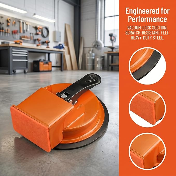 Floor Gap Fixer Tool - Heavy Duty Suction Cup for Closing Loose Floorboard Gaps, No Damage, No Pro Needed