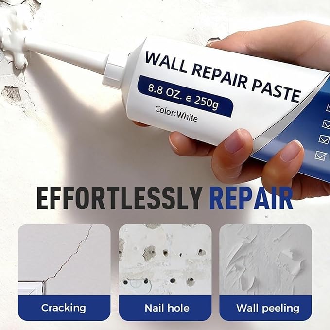 Wall Paste Repair - Mending Drywall Quick Drying Putty | Hole Repair,for Holes Cracks DIY Home Grout Tile Concrete Shower Floor Bathroom