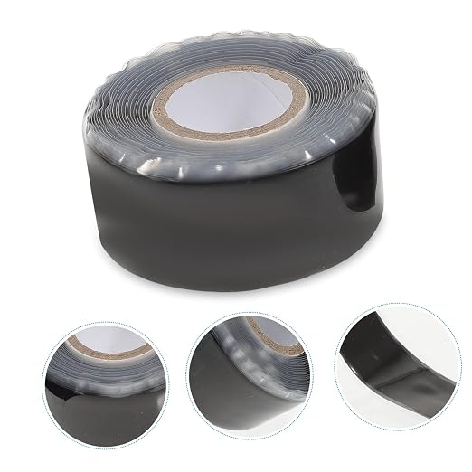 2pcs Waterproof PVC Hose Repair Tape Self Fusing Rubber Sealing Tape for Plumbing Leak Fixing Heavy Duty Leak Repair for Water Pipes and Hoses