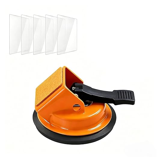 Heavy Duty Floor Gap Fixer Tool with Enhanced Suction Cup, Professional Laminate and Vinyl Plank Flooring Repair Kit, Includes Reusable Sticky Pads for Smooth and Textured Surfaces