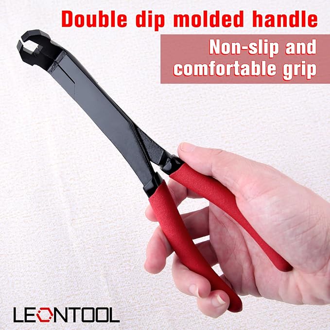 75 Degree Angled U-Joint Snap Ring Pliers Push Pin Removal Pliers for Automotive and Medium Duty Trucks, Cars, Equipment, and ATV/UTV, Push Pin Pliers for use with Class 1-5 Vehicles