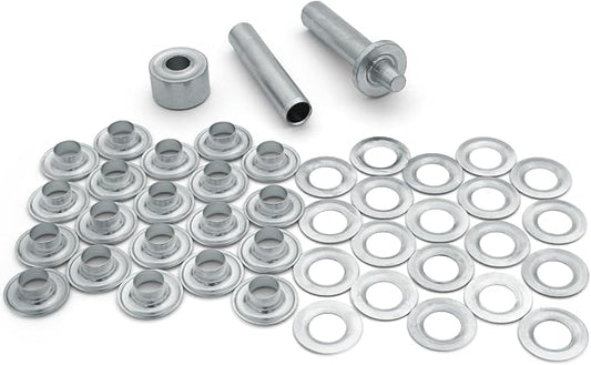 Coghlan's Grommet Kit - Durable Brass Eyelets and Pliers for Canvas, Fabric, and Leather Repairs – Complete 20-Piece Set for Camping Gear, Tents, and Outdoor Equipment Maintenance