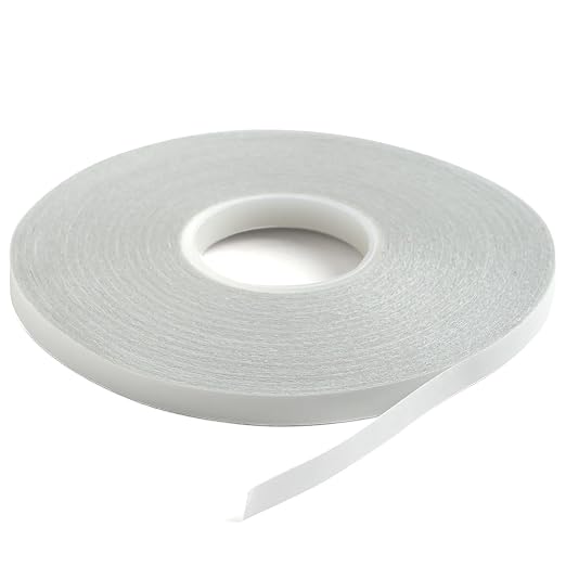 Tandy Leather Tanner's Bond Adhesive Tape - Mess Free Alignment for Stitching and Sewing Projects - Thin Double Sided Tape for Precise Leathercraft Work - 5 mm x 20 m