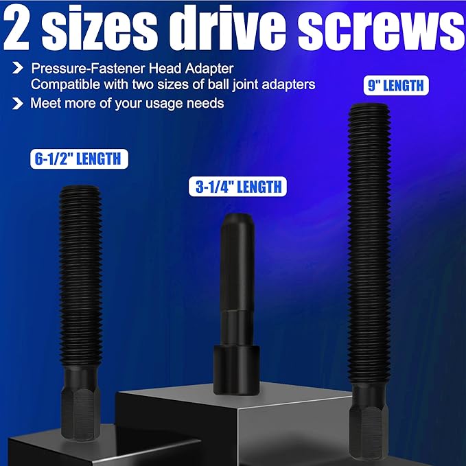 Ball Joint Press Kit, Large C-Frame Press for Ball Joints, U-Joints and Wheel Studs Removes, Brake Anchor Pins Press with 2 Screws