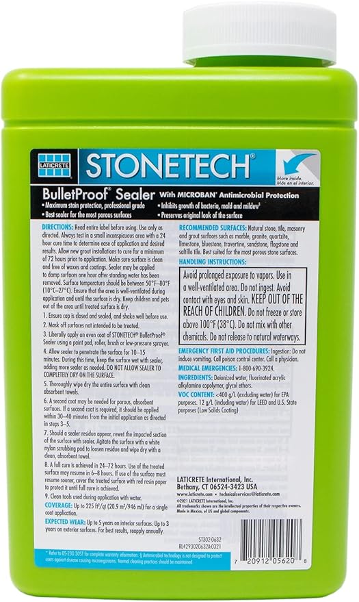 STONETECH Bulletproof Sealer, 1 Quart/32 OZ (946ML) Bottle