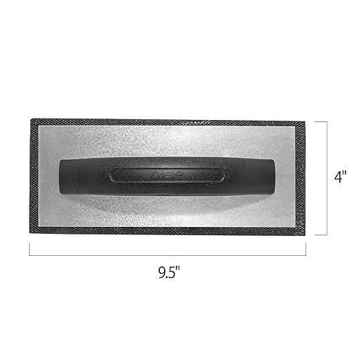 QEP 4 in. x 9.5 in. Molded Rubber Grout Float with Non-Stick Gum Rubber, Black (Pack of 12)