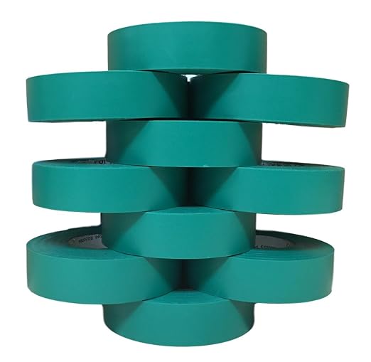 TradeGear Green 10 Pack - UL Listed Colored Electrical Tape, 60 ft x 3/4 in, 600V, Flame Retardant, Waterproof, Rubber Adhesive - Phase Marking, Wire ID, Automotive