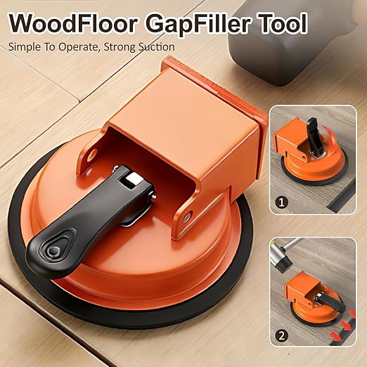 2026 New Heavy Duty Floor Gap Fixer Tool, Enhanced Vacuum Suction Cup Floor Repair Tool with Adjustable Height, Carbon Steel & Rubber Pad for Laminate Vinyl Wood Tile Flooring