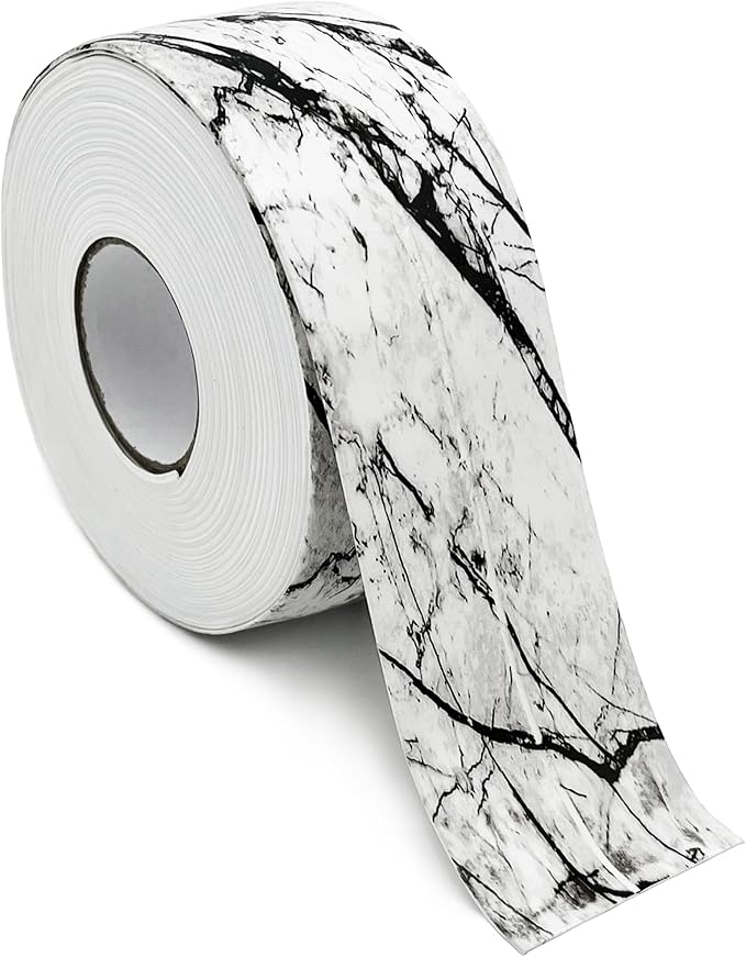 UIOCSSC Caulk Tape Strip, 1.5" x 10.5Ft Self Adhesive Bath & Kitchen Sealant Strip, PVC Waterproof Sealing Tape for Bathtub Toilet Bathroom Shower Kitchen Sink
