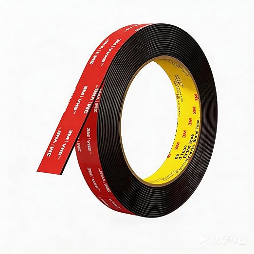 3M Double Sided Acrylic Foam Tape 1 Inch Heavy Duty Mounting Tape Waterproof Weather Resistant for Deck Fence Repair Treated Lumber Indoor Outdoor Use