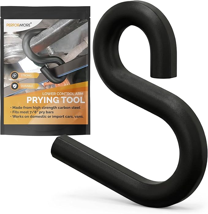 Performer Automotive Lower Control Arm Prying Tool | 0.5 Ton Capacity Black Powder Coated Suspension Bushing Remover | 13mm Wire | Works with 7/8" Pry Bar | Front End Repair Tool