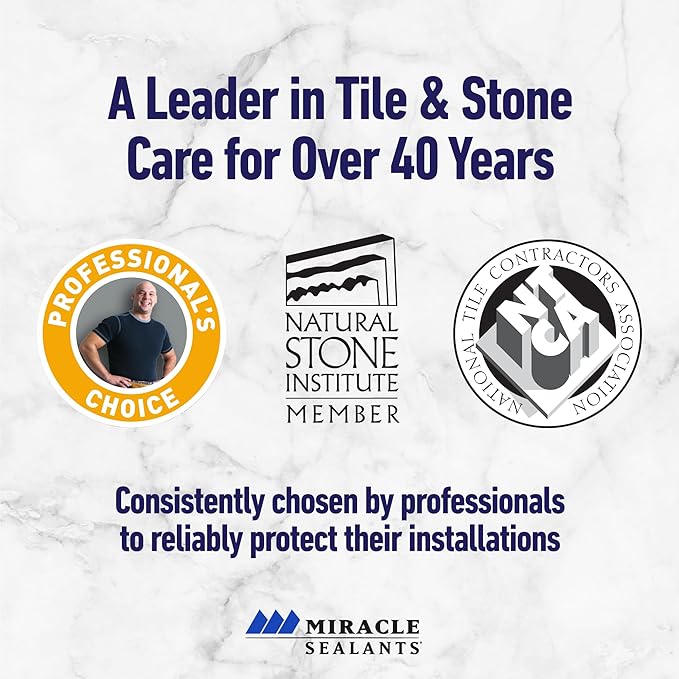 Miracle Sealants 511 H2O Plus Advanced Penetrating Sealer for Countertops, Stone, Tile & Grout, Quart