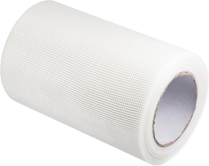 uxcell Drywall Joint Tape Self-Adhesive Fiberglass 7.8-inch x 98-feet Repair Patch Wall Hole Crack Mesh Size 2mm
