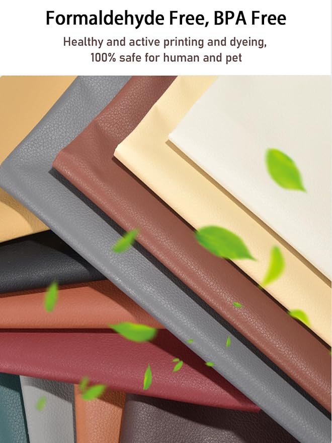 Leather Repair Kit for Furniture, 16x118 inch Self Adhesive Leather Repair Patch for Couches, Chairs, Car Seats, Cabinets, Handbags, Waterproof and Wear-Resistant Vinyl Repair Kit, Grey
