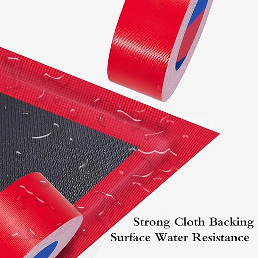 Red Heavy Duty Duct Tape, 2 Inch x 55 Yards, Industrial Grade Waterproof & UV Resistant, Strong Adhesive for Indoor Outdoor Repairs, Crafts, Home Improvement, Moving Packing and DIY Projects
