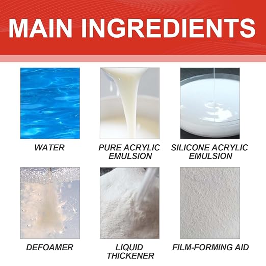 Transparent Waterproof Coating,Invisible Waterproof Indoor and Outdoor Clear Sealant for Roofs, Walls, Shower,Garden, Basement,Leak Prevention and Repair Agent (1)