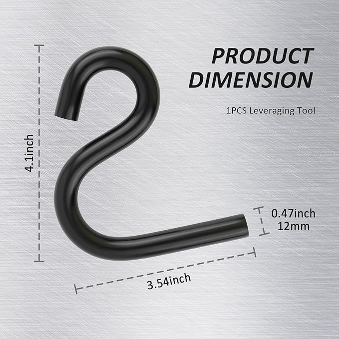 Lower Control Arm Prying Tool,High Strength Steel Lower Control Arm Tool for Wheel Bearing,Brake,CV Joint Repairs,Professional Suspension Tools Fit for 7/8" Diameter Pry Bar