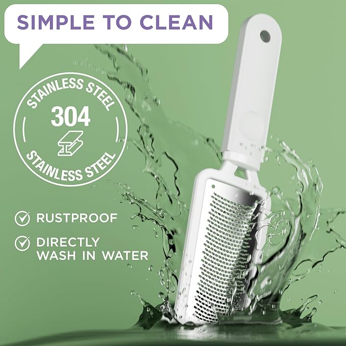 Lee Beauty Professional Callus Remover for Feet-Rasp Foot File Scrubber for Dead Skin Remover for Cracked Heels & Dry Skin-Sturdy Scraper Tool, Easy to Use & Clean-Pedicure Supplies for Smooth Foot