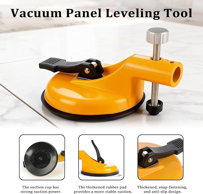 2 Pack Adjustable Height Setter, Professional Countertop Leveling Lool, Countertop Leveling Tool for Flooring Gap Fix, Stone Slab Alignment, Repair & Seam Leveling