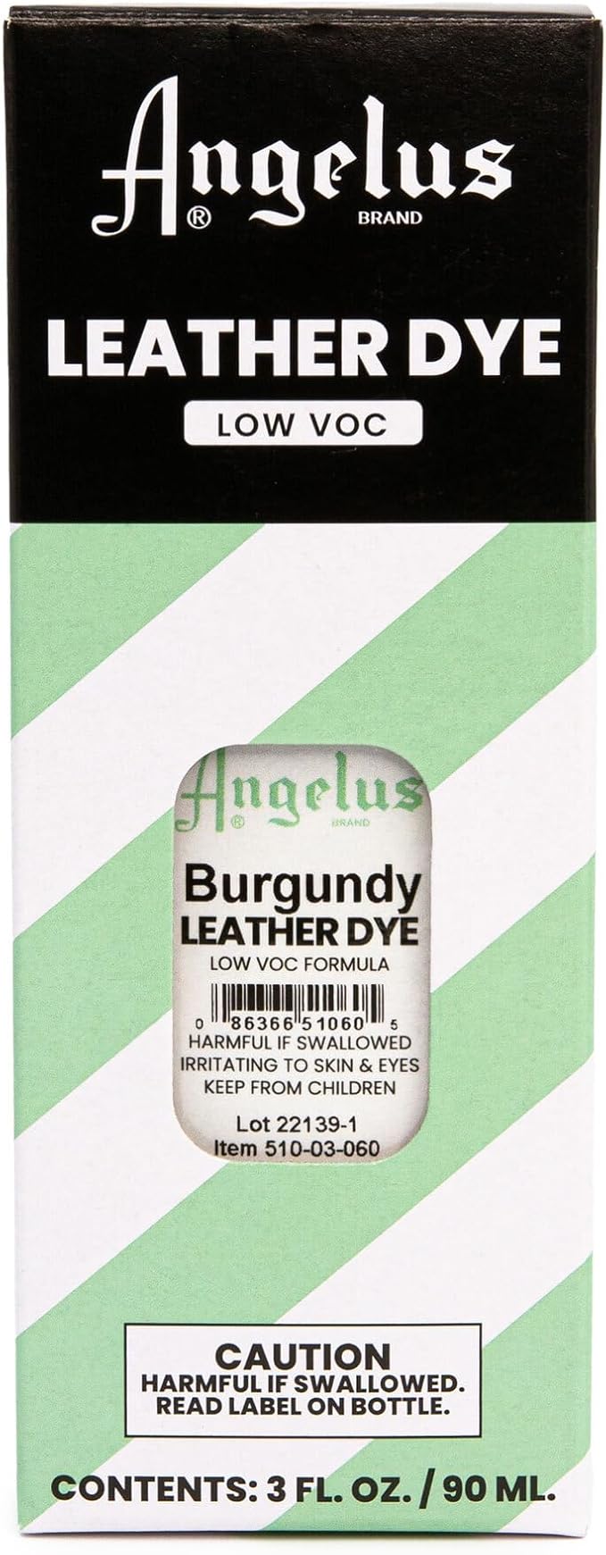 Angelus Leather Dye - Flexible Leather Dye for Shoes, Boots, Bags, Crafts, Furniture, & More 3oz, Dauber Included (Burgundy)