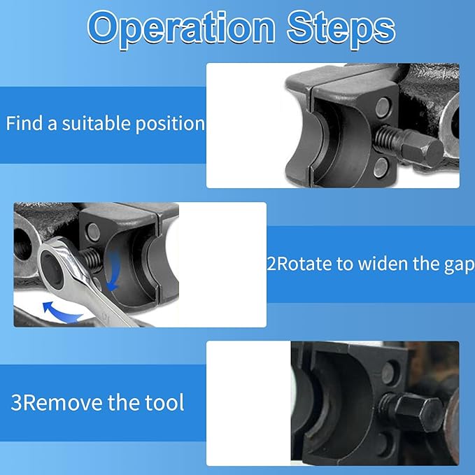 Universal Suspension Strut Split Hub Steering Knuckle Spreader Tool, Suspension Strut Spreader Tool, Lower Arm Ball Joint Spreader for Ford Peugeot Volkswagen BMW
