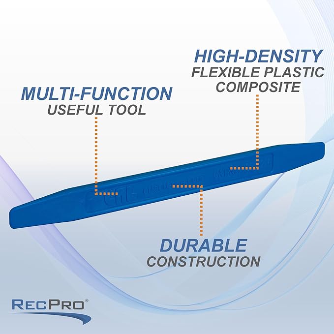 RecPro RV 2 Pack Tapered Plastic End Stick Tool | Settings Tool | Windshield Stick | All Purpose RV Blue Stick | Caulk Spreader | Adhesive Applier