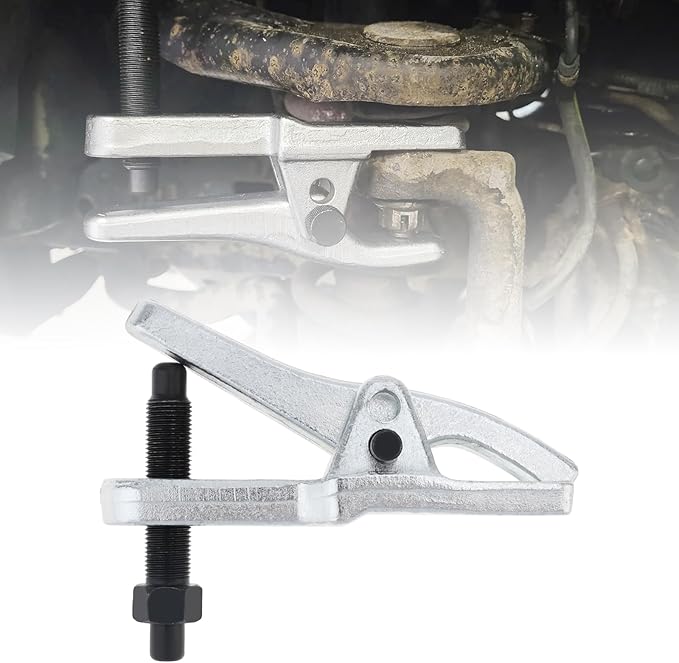ChgImposs 6.3 Inch Ball Joint Separator, Adjustable Ball Joint Removal Tool, Heavy Duty High Carbon Steel with Black Oxide Pins, Universal Fit for Cars, Trucks & SUVs (Silver)