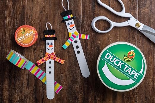 Duck Brand Duck Printed Duct Tape, 6-Roll, Burlap (283713_C)