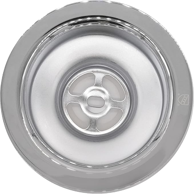 Westbrass D214-26 3-1/2" Post Style Large Kitchen Sink Basket Strainer, Polished Chrome