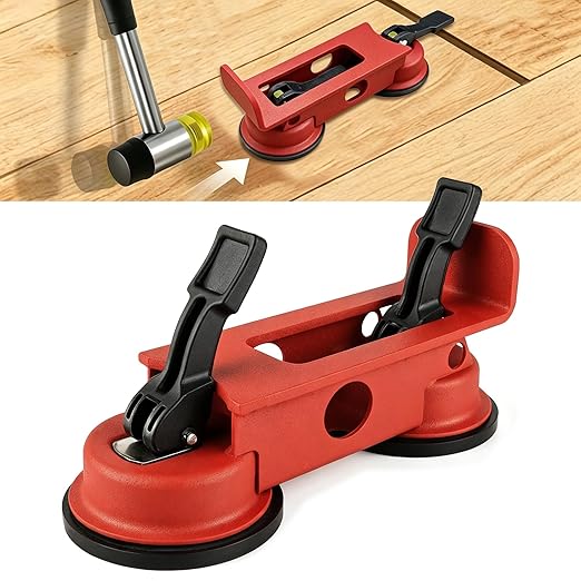Floor Gap Fixer Tool, Tile Countertop Installation Tools, Floor Suction Cup Tools, Heavy Duty Floors Gap Fixer with 2 Enhanced Suction Cup for Wood, Tiles, Vinyl, Laminate Flooring