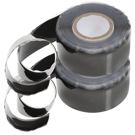2pcs Waterproof PVC Hose Repair Tape Self Fusing Rubber Sealing Tape for Plumbing Leak Fixing Heavy Duty Leak Repair for Water Pipes and Hoses