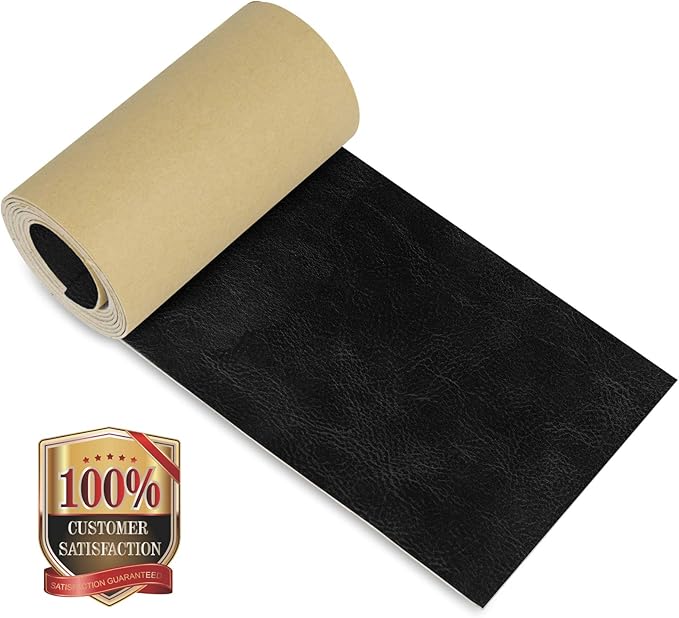 NPBAG Leather Repair Patch Kit 4 x 50 Inches, Self-Adhesive Leather Tape Upholstery Vinyl Sticker for Couches, Sofa, Furniture, Car Seats, Bags, Jackets (Crazy Horse)