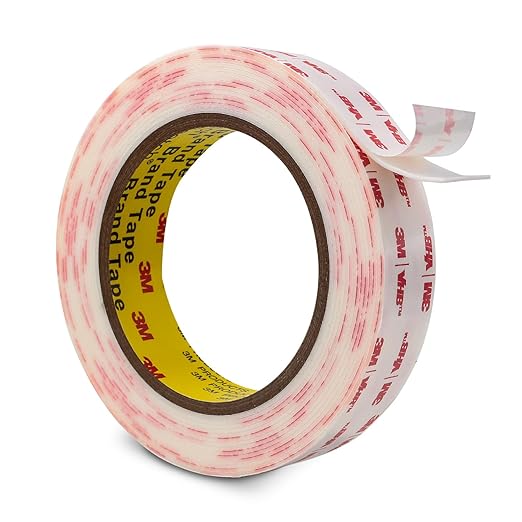 3M Double Sided Mounting Tape 1''x15.4Ft 0.025in Thick White 4930 Heavy Duty Adhesive Waterproof Foam Tape for Car Home Office Decor