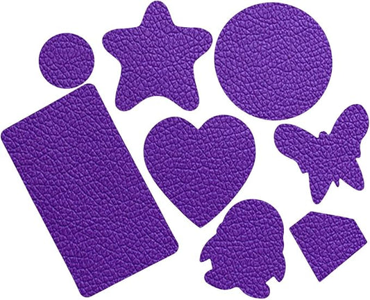 8 Pieces of Self-Adhesive Leather Repair Patches Tape Stickers for Sofas, Bags,Furniture,Car Seats,Waterproof and wear-Resistant (Purple)