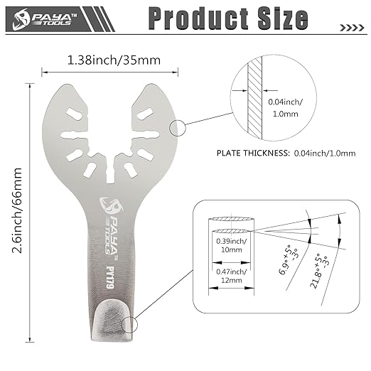 Hooked Cutter Blade for Precision Work - Planked Deck Caulking Removal for Clean Cuts in Tight Spaces(5-Pack)